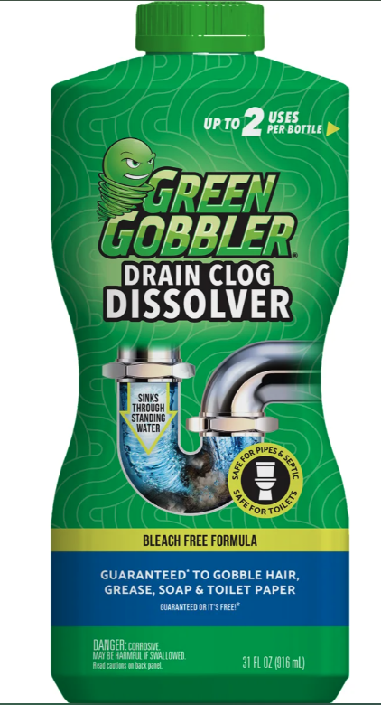Green Gobbler Drain Clog Dissolver 916 ml bottle